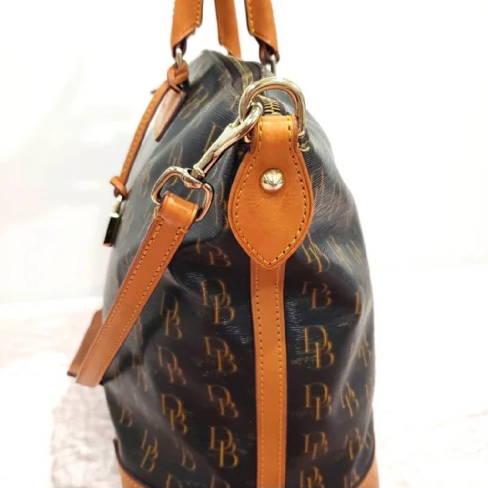 Dooney & Bourke 1975 Signature Vanessa Satchel with matching Wallet - Picture 4 of 14
